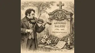 Franz Schubert trauert am Grab von Salieri