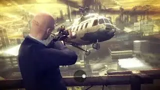 Hitman: Absolution HD PS4 - Point Shooting a Helicopter (Fail)