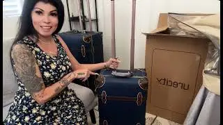 🧳 Urecity Vintage Luggage 3-Piece Set Unboxing & Review | Travel in Retro Style ✈️✨