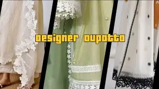 New designer dupatta style for summer|trendy and casual