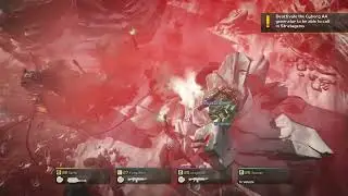Helldivers -  The vehicle HAV doing sick parkour on mountain.