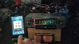 Ford Capri 1600GT radio, modified & updated: Bluetooth, twin channel amp LED light 