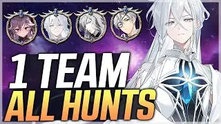 АВТО ВСЕ ОХОТЫ с ОДНОЙ КОМАНДОЙ!! (Singelica/Gras/Straze/WSchuri) - Epic Seven
