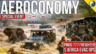 Virtual Airline Flights | WolfAir on Aeroconomy | Flying the PMDG 777 Freighter