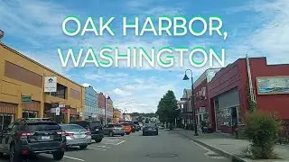 Driving Downtown Oak Harbor, Washington 