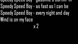initial d- speedy speed boy lyrics