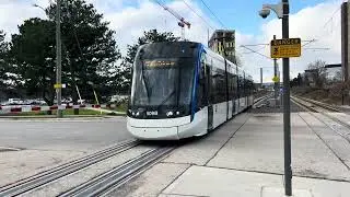 iON LRT Train Arriving at Laurier-Waterloo Park Station