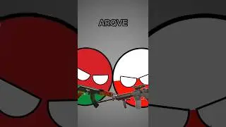 Eternal Enemies: Poland vs Belarus #countryballs #shorts #poland #belarus
