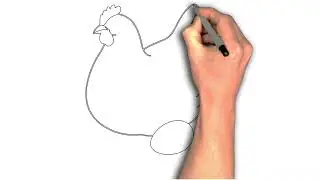 How to draw Hen and Egg image, Hen & Egg &mdash; Circle of Life in a Line Nest of Simplicity