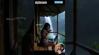 Relaxing Rain Sounds with Beautiful Girl (8) 🌧️ ⛈️ #asmr #shorts #usa #america #rainsounds #sleep