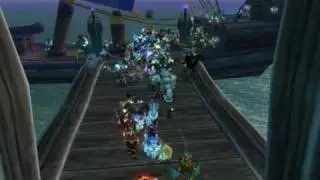 Silvermoon Horde raids Exodar with 3 full raid groups