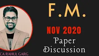 NOV 2020 | F.M. | Paper Discussion |