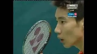 Taufik Hidayat vs Lee Chong Wei || Asian Games 2006 || Semifinal