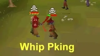 Runescape 2007 70 Attack Pure Whip Pking | The Real D0c