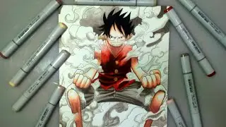 #tutorialcopic                                「COPIC MARKER」  - ONE PIECE - COLORING MONKEY D. LUFFY