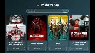 Live: Tv Shows App Like Netflix Using API | HTML CSS & JAVASCRIPT