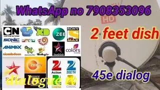 How to set 45e dialog tv Complete dish setting.......