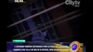 Arriba Bogotá: Jóvenes detenidos cuando pretendían hacer graffiti