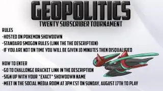 Subscriber Tournament Information!