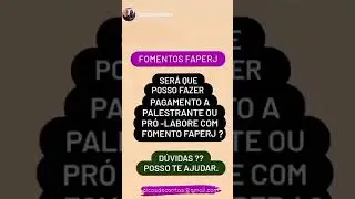 FAPERJ CNPq FOMENTOS PESQUISAS GEST&Atilde;O P&Uacute;BLICA. dicasdecontas@gmail.com