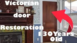 DIY How I restored a painted door in our victorian home!