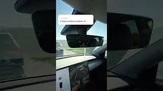 Зеркало заднего вида должно быть экраном? #tesla #modely #rearview #rearviewcamera