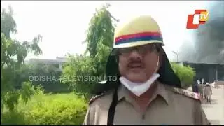 Fire Breaks Out In A Wax Factory In Moradabad