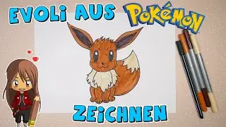 Evoli aus Pokémon einfach malen für Kinder | ab 9 Jahren | Malen mit Evi | deutsch