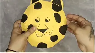 DIY animal face mask/ Diy tiger 🐯 face mask 