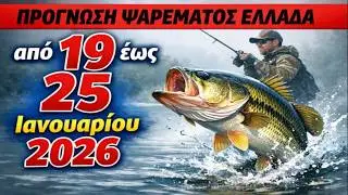 ΠΡΟΓΝΩΣΗ ΨΑΡΕΜΑΤΟΣ στην Ελλάδα από 19 έως 25 Ιανουαρίου 2026. Παράτα τα όλα και πάμε για ψάρεμα!