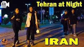 IRAN Walking Night Tour in different Places of Tehran - Friday Night - Iran Travel walk 4k