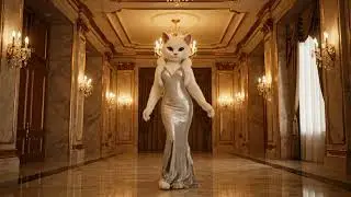 Sexy Luxury Cat ☺️ With Luxury Dressed Walk In Luxurious House