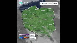 Prognoza godzinowa opadu i zachmurzenia na 4 dni (COSMO 7.0) #ostrzeżenia  #imgw  #ostrzeżenia