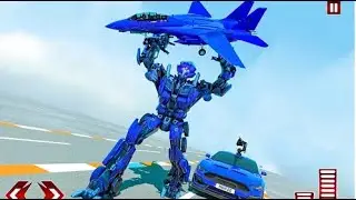 Flying Car Super Robot Ep-1 | Rescue City Transformation Simulator Android GamePlay | By Game Crazy