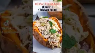 Easy Whole30 Chicken Salad with Grapes (ready in less than 10 minutes!) #shorts