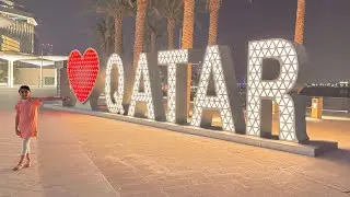 Lusail Boulevard | One more walk before I leave | Last Day, Best Views | #qatar #2025 #travelvlog 
