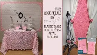 Pink Theme Party Idea / Table Cover & Backdrop DIYs / Paris Theme / Party Decor