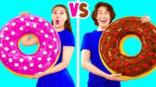 Gummy Donuts vs Chocolate Donuts vs Real Donuts Challenge | Crazy Cooking Battle by FUN FOOD