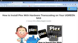 Plex: Советы по настройке сервера Ugreen NAS Plex с Portainer для Джеймса.