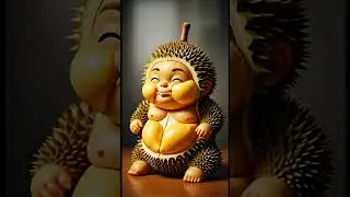 This ADORABLE Durian Baby Will Make Your Day 🤤 #shorts #cute #cgi