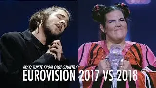 EUROVISION 2017 VS 2018 | BATTLE  [my own opinions!]