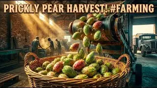 Desert Cactus Fruit Farming Technology   Prickly Pear Farm and Harvest