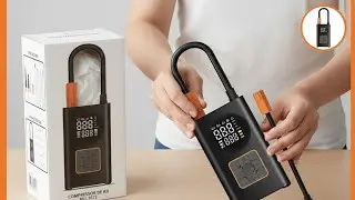 Мини-компрессор для автомобиля, мотоцикла и велосипеда &mdash; распаковка