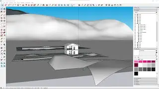 Sketchup PRO Videocourse - 10 - Modellling with Boolean, Sandbox, Locate Area, Terrain and Location