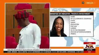 Senate Screens Ministerial Nominees Dr  Jumoke Oduwole