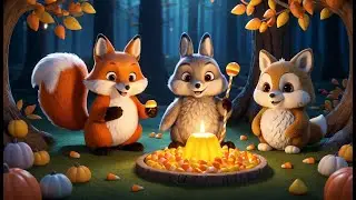 Fluffy Fox and the Candy Corn Forest | Sweet Fox Adventure Song for Kids | Magical Forest Rhyme