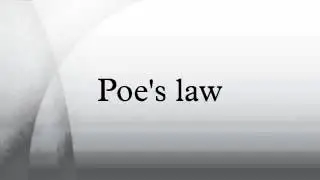 Poe's law