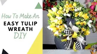 How To Make An Easy Tulip Wreath : The Simple Cheater Way