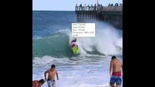 Fla Bodyboarding : 90 Sec @ & Around Home Winter EarlyJan 2022