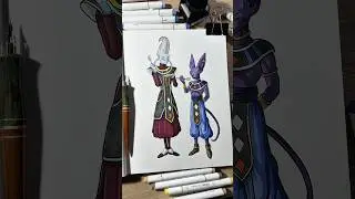 Next?🗯️ #art #drawing #beerus #whis #dragonballsuper #ink #asmr
